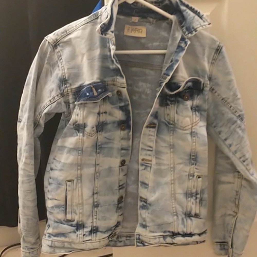 Jean jacket, jeans, and NYPD shirt